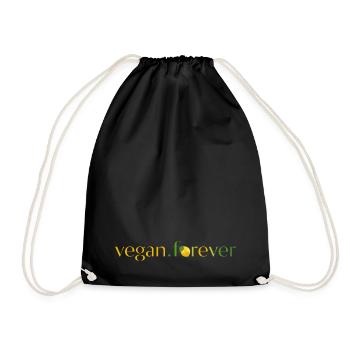 Vegan forever lemon - Sac de sport léger - noir - Devant