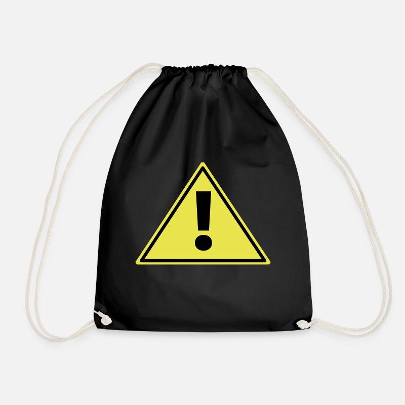 Note - Drawstring Bag - black