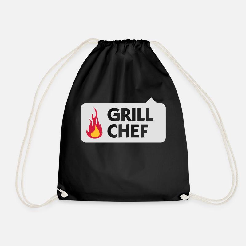 Ich bin der Grill Chef! - Turnbeutel - Schwarz
