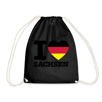 deutschland_sachsen_f3 - Drawstring Bag - black - Front