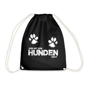 Il va avec les chiens 3 - Sac de sport léger - noir - Devant