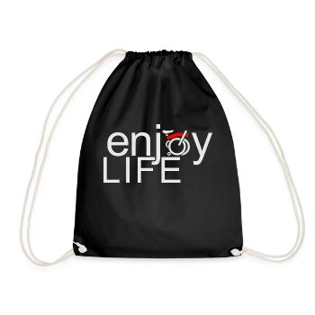 CHAINSTORY X Brompton Enjoy Life - Drawstring Bag - black - Front