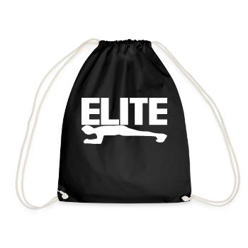 Elite Sports - Turnbeutel - Schwarz - Vorne