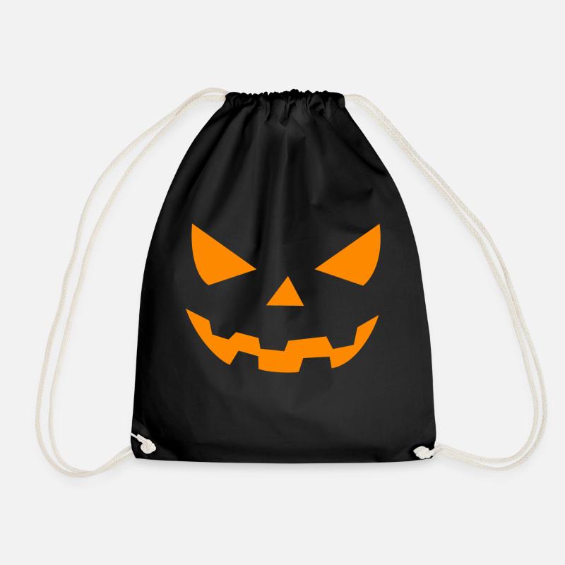 halloween kürbis - Turnbeutel - Schwarz