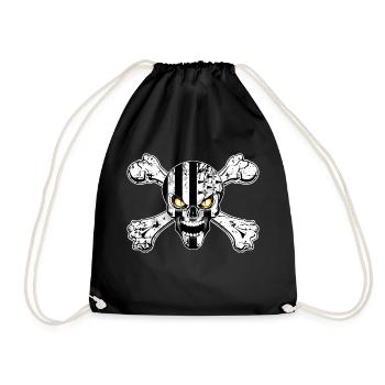 breizh skull 06 - Sac de sport léger - noir - Devant