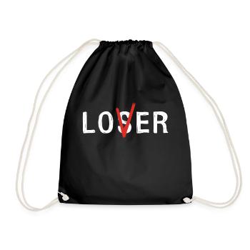 Loser / Lover IT Movie - Drawstring Bag - black - Front