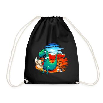 Autodidacteolosaurus - Sac de sport léger - noir - Devant