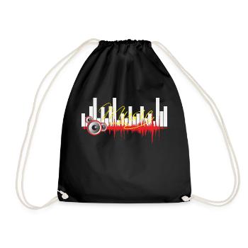 la musique - Sac de sport léger - noir - Devant