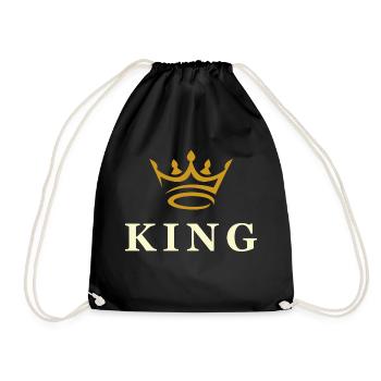 KING - Drawstring Bag - black - Front