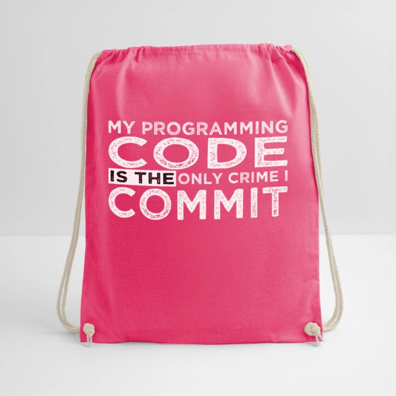 gamer engineering joke hacker superpower coder Drawstring Bag