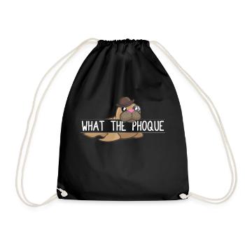 what the phoque - Sac de sport léger - noir - Devant