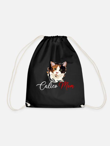 Calico Mom, Katze calico - Turnbeutel - Schwarz