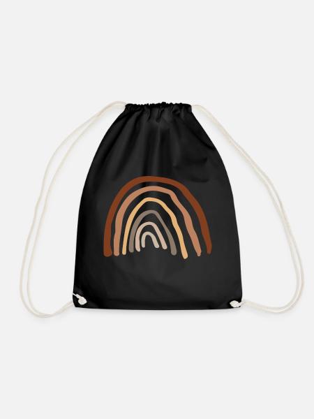 Rainbow - Drawstring Bag - black