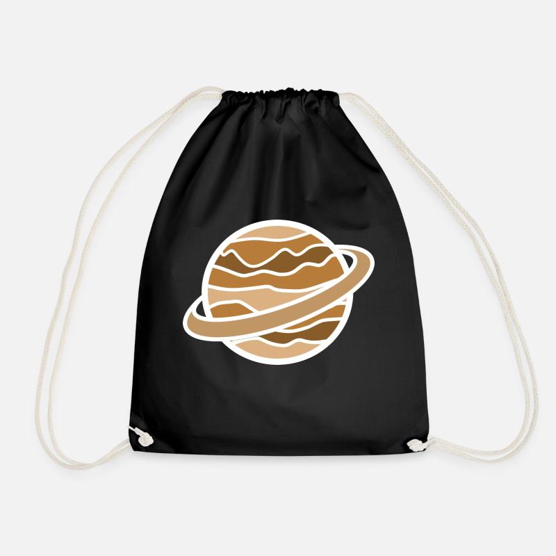 Colored Planet - Drawstring Bag - black