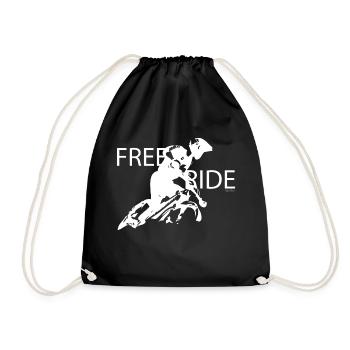 Free Ride MTB - Drawstring Bag - black - Front