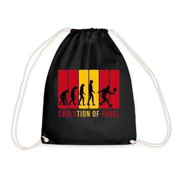 Evolucion Padel Design für alle paddle spanien - Turnbeutel - Schwarz - Vorne