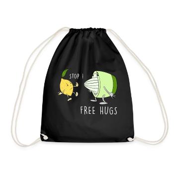 Citron Humour idée cadeau drôle Vegan, végétarien - Sac de sport léger - noir - Devant