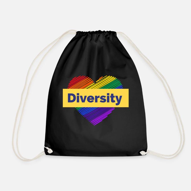 Embrace Diversity - Turnbeutel - Schwarz