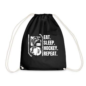 Équipe de hockey sur glace Hockey sur glace Sports d’hiver Hockey sur glace Hockey sur glace - Sac de sport léger - noir - Devant