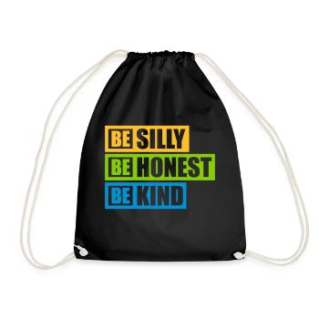 Silly Honest Child - Drawstring Bag - black - Front