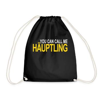 call me Chief - Drawstring Bag - black - Front