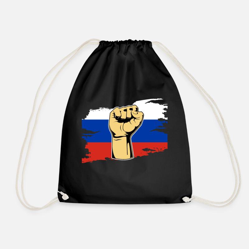 Faust Russians Russia - Drawstring Bag - black