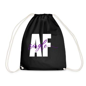 Célibataire Comme maudit - Sac de sport léger - noir - Devant