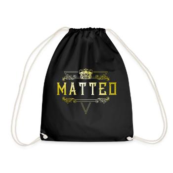 Matteo - Turnbeutel - Schwarz - Vorne