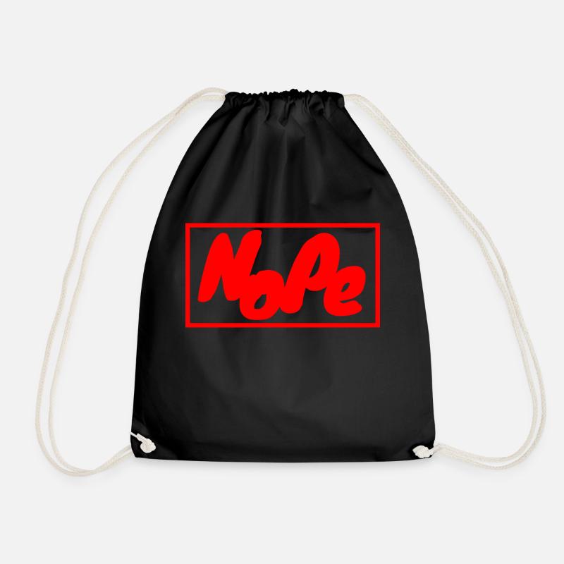 Nope - Turnbeutel - Schwarz