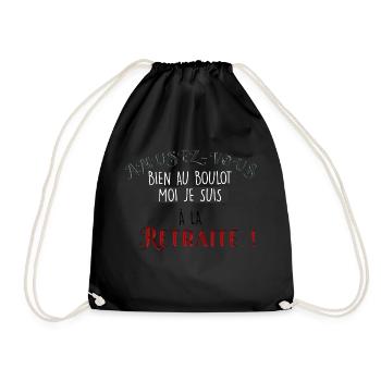 Je Suis A La Retraite Amusez-Vous Bien Au Boulot - Sac de sport léger - noir - Devant