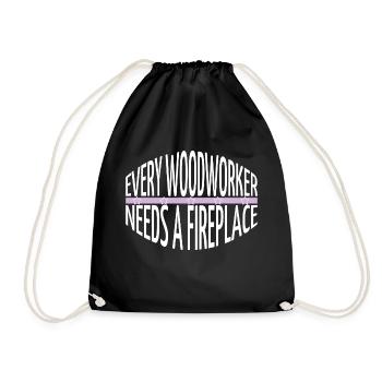 marteau-piqueur couper bois funshirt bday charpentier drôle - Sac de sport léger - noir - Devant