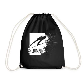 sauteur à ski - saut à ski saut à ski saut à ski saut à ski - Sac de sport léger - noir - Devant