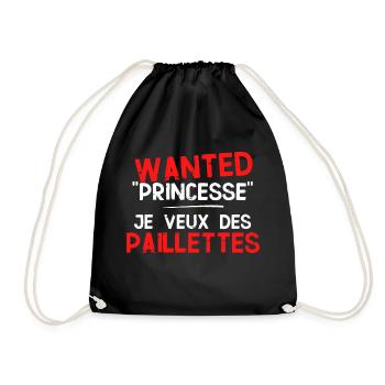 tee shirt homme celibataire Recherche princesse - Sac de sport léger - noir - Devant