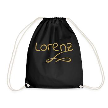 Lorenz - Drawstring Bag - black - Front