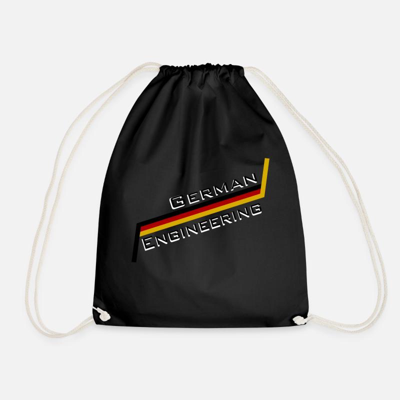 German Engineering - Drawstring Bag - black