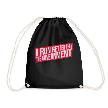 mieux fonctionner que le gouvernement - Sac de sport léger - noir - Devant
