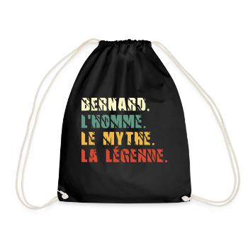 Bernard l homme le mythe la légende - Sac de sport léger - noir - Devant