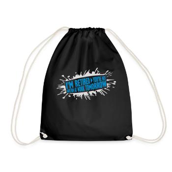 have fun at work - Drawstring Bag - black - Front