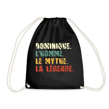 Dominique l homme le mythe la légende - Sac de sport léger - noir - Devant
