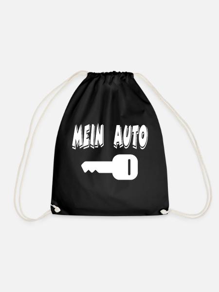 Auto - Turnbeutel - Schwarz