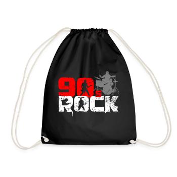 Amateur de musique rock vintage des années 90 - Sac de sport léger - noir - Devant