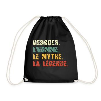 Georges l homme le mythe la légende - Sac de sport léger - noir - Devant