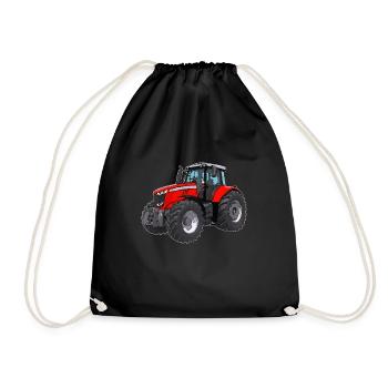 Massey tracteur rouge - Sac de sport léger - noir - Devant