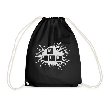 Ordinateur PC WASD Clavier - Sac de sport léger - noir - Devant