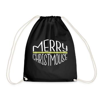 Paroles de couples Santa Dinosaur Moon Clipart - Sac de sport léger - noir - Devant
