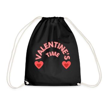 C’est l’heure de la Saint-Valentin - Sac de sport léger - noir - Devant