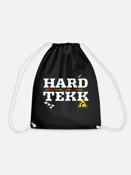 HARD TEKK - Turnbeutel - Schwarz