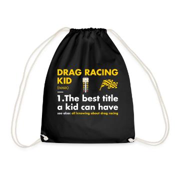 Sport Kid Définition Course de dragsters - Sac de sport léger - noir - Devant