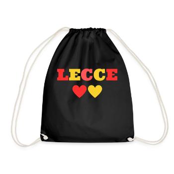 Lecce Puglia Puglia Italy - Drawstring Bag - black - Front