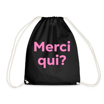 Merci qui - Sac de sport léger - noir - Devant